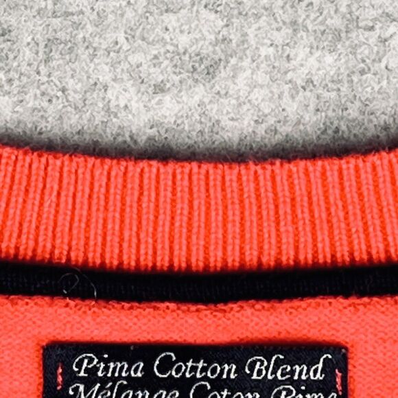 Tommy Hilfiger Pink Prima Cotton V Neck Sweater Womens XS Lightweight Knit - Picture 10 of 16